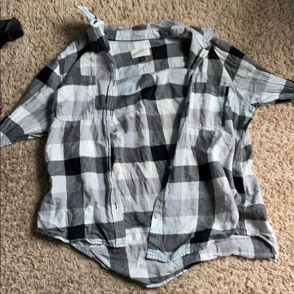 Black, grey, white flannel